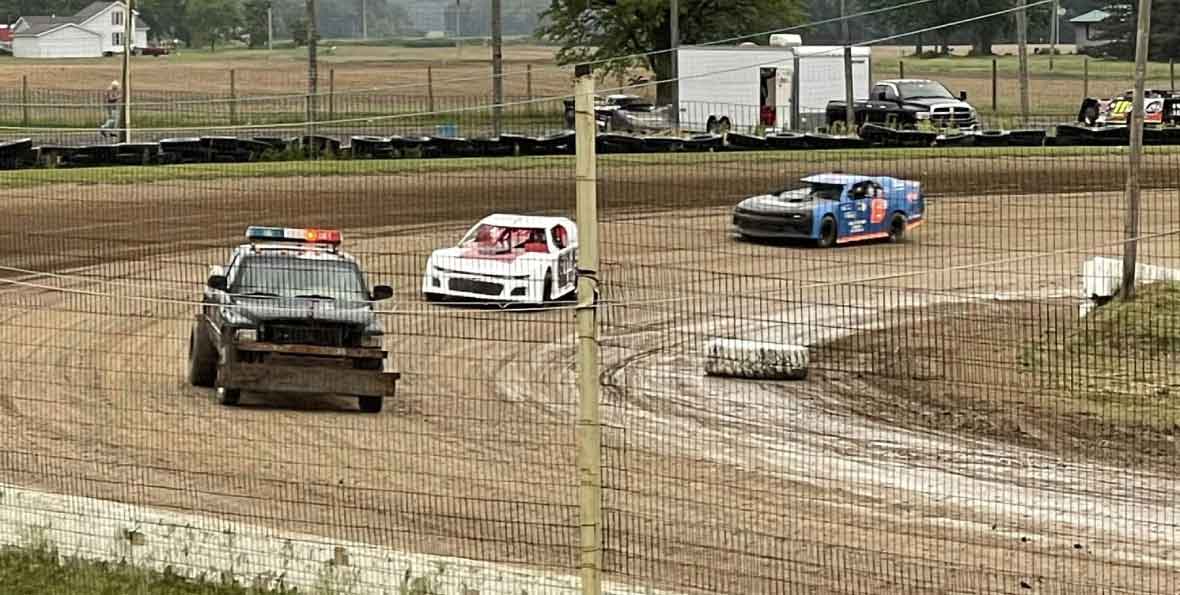 Rain Halts Action Just Before Feature Events